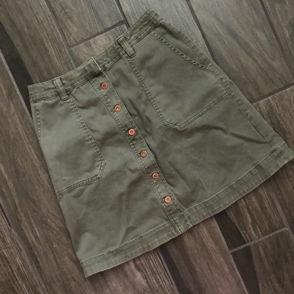 Anthropologie Dresses & Skirts - Anthropologie Pilcro Letterpress Green Skirt Sz 4